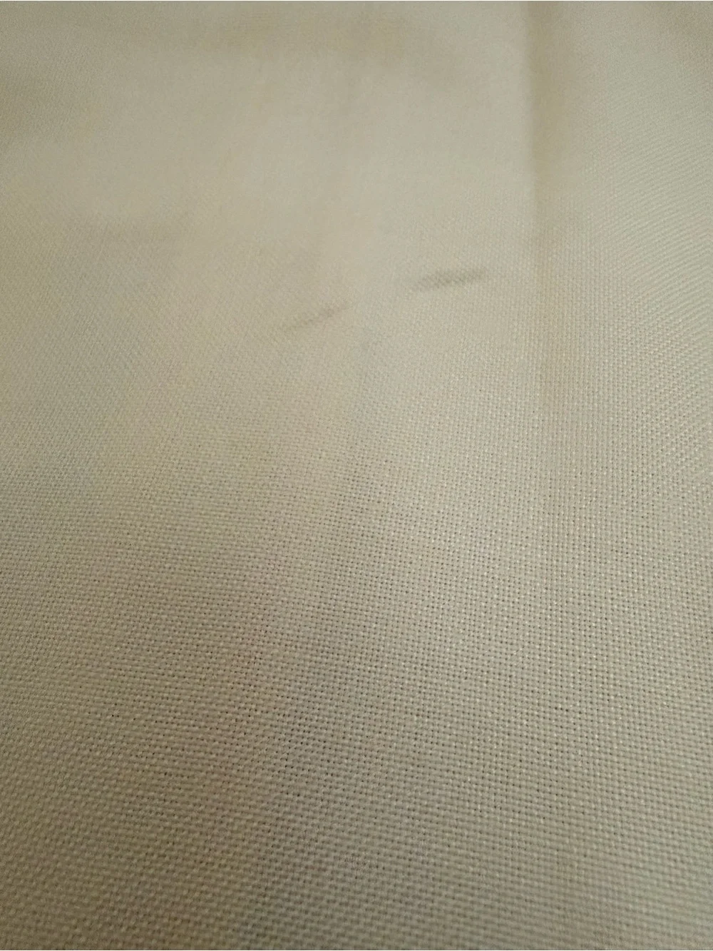 Ivory Pink & Green Floral Embroidered Pillowcase, Scalloped Edge, 33x 23 VTG